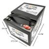 BigPil 12.8 Volt 100 Amper LiFePO4 Batarya Metal Kasa