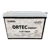 Ortec 12.8 Volt 200 Amper LiFePO4 Batarya 