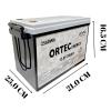 Ortec 12.8 Volt 200 Amper LiFePO4 Batarya 